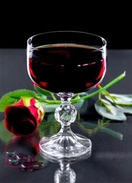 Wine in a glass Stock Photos