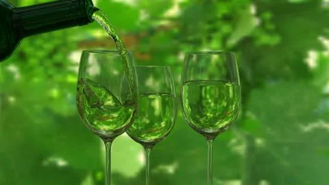 Wine Glass screen Stock Illustration