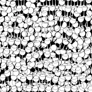 Wine glasses background Illustrazione stock