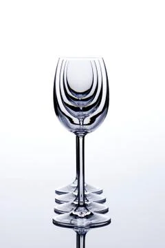 Wine glasses in backlight Stock Photos