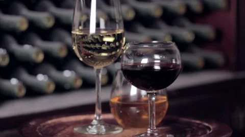 Wine Glasses Stock Footage 7899289