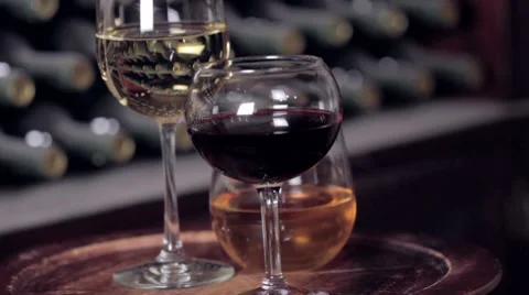 Wine Glasses Stock Footage 7899303