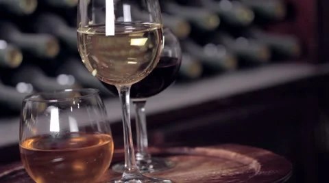 Wine Glasses Stock Footage 7899321
