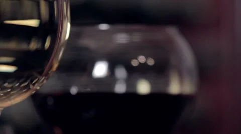 Wine Glasses Stock Footage 7899353