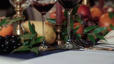 Wine glasses Stock Footage 99195891
