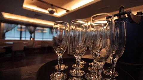 Wine glasses Video stock 104685265