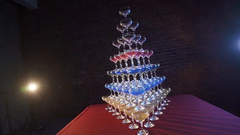 Wine glasses Stock Footage 128197531