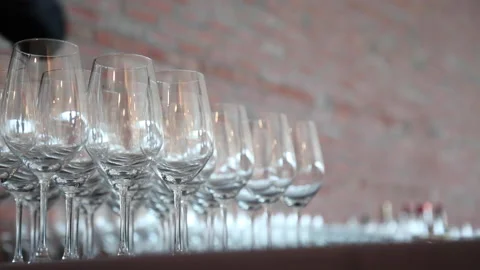 WINE GLASSES Stock Footage 178494012