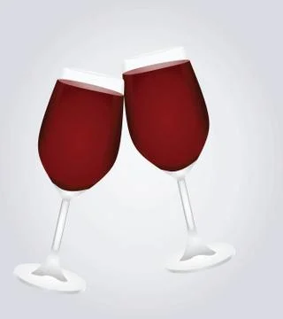 Wine glasses Stock Illustration