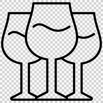 Wine glasses Illustrazione stock