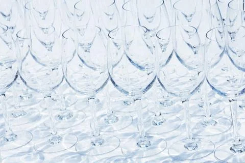 Wine glasses on a light background Stock Photos