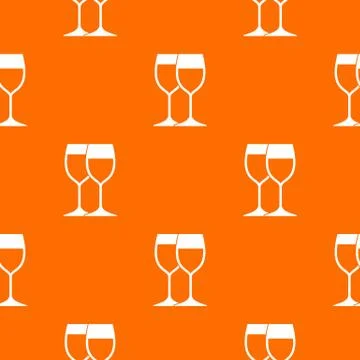 Wine glasses pattern seamless Stock Illustration