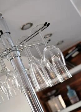 Wine glasses. 库存照片