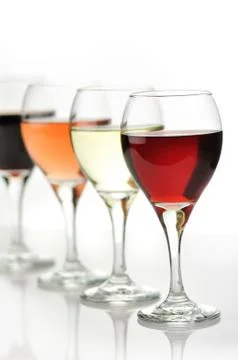 Wine glasses Stock Photos