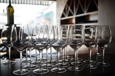 Wine glasses Stock Photos