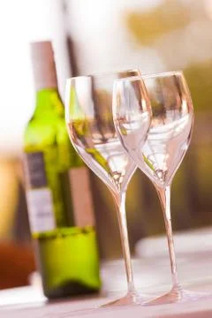 Wine glasses Stock Photos