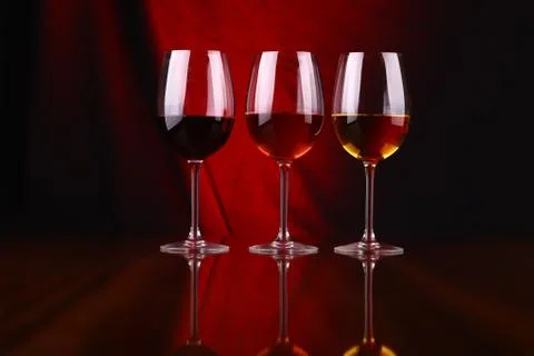 Wine glasses Stock Photos
