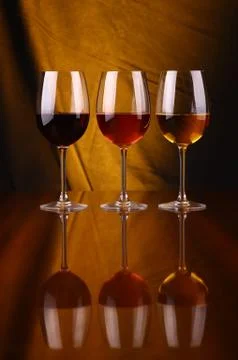 Wine glasses Stock Photos