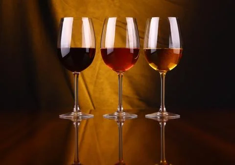 Wine glasses Stock Photos
