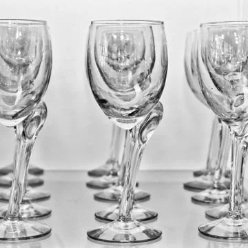 Wine glasses Stock Photos