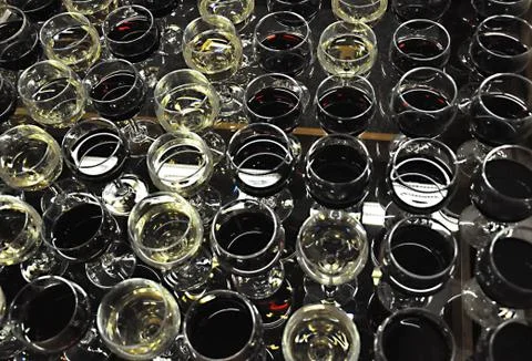 Wine glasses Stock Photos
