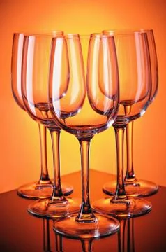 Wine glasses Stock Photos