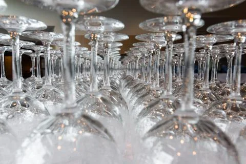 Wine Glasses Stock Photos
