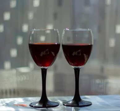 Wine glasses Stock Photos