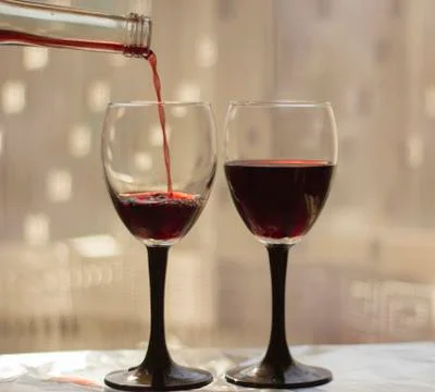 Wine glasses Stock Photos