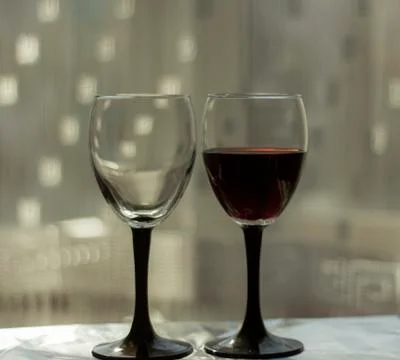 Wine glasses Stock Photos