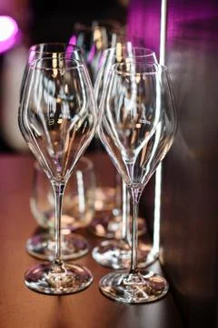 Wine glasses Stock Photos