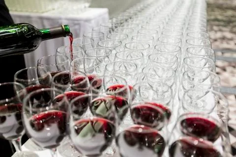 Wine glasses Stock Photos