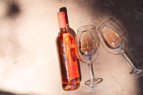 Wine in glasses Stock Photos