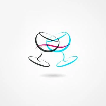 Wine icon Stock Illustration