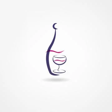 Wine icon Stock Illustration