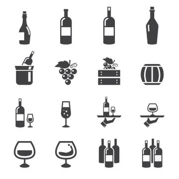 Wine icon Stock Illustration