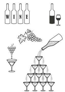 Wine. Stock Illustration