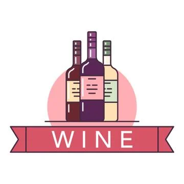 Wine illustrations items Stock Illustration