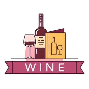 Wine illustrations items Stock Illustration