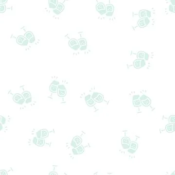 Wine leisure glyph seamless pattern Stock Illustration