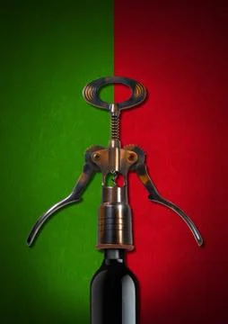 Wine list design Illustrazione stock