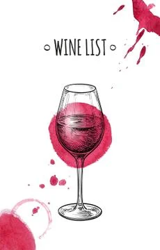 Wine list design Stock-Illustration
