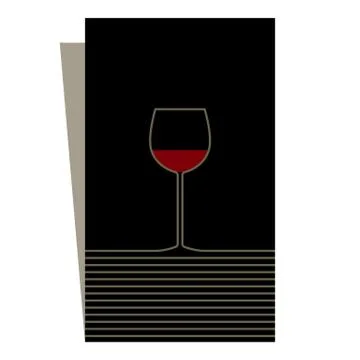 Wine list design Stock Illustration