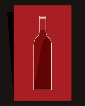 Wine list design Stock Illustration