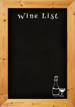 Wine List Stock Illustration