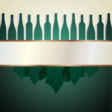 Wine list menu background Stock Illustration