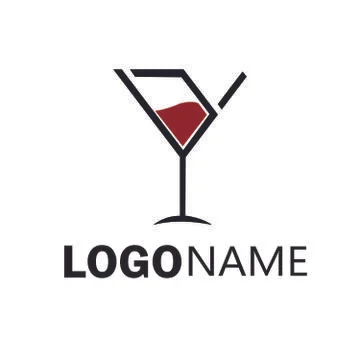 Wine Logo design Illustrazione stock