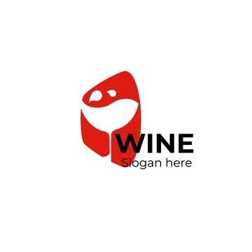 Wine logo design template.vector illustration of icon-vector Stock Illustration