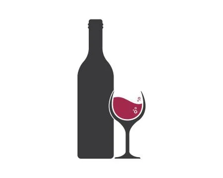 Wine logo icon vector illustration design Stock Illustration