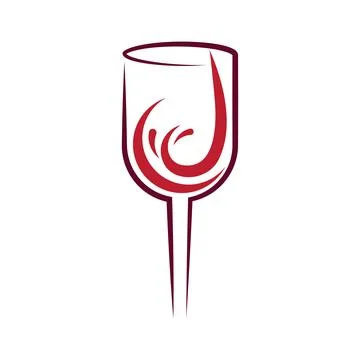 Wine Logo illustration Stock Illustration